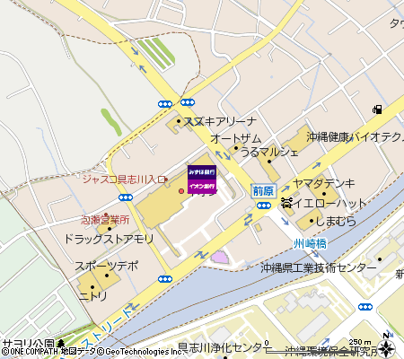 イオン具志川ショッピングセンター第二出張所（ATM）付近の地図